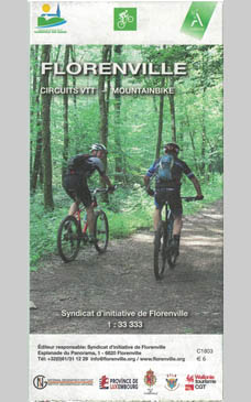 Map of mountain bike tracks
